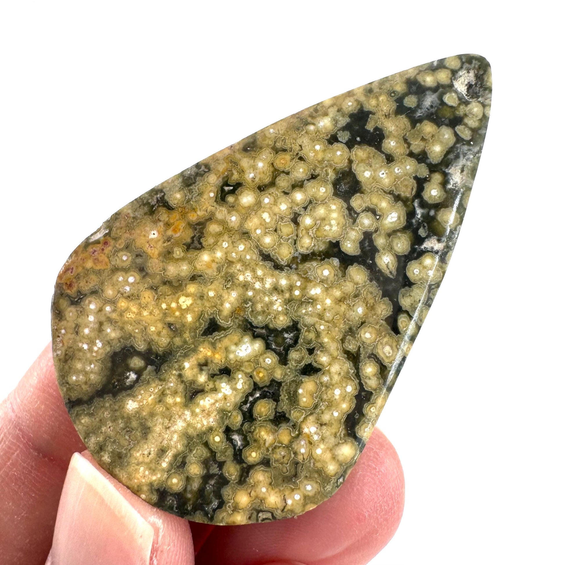 Orbicular Ocean Jasper Cabochon | Natural Gemstone