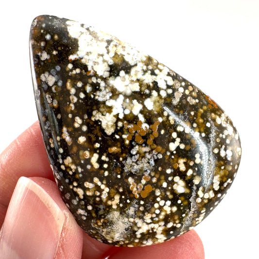 Orbicular Ocean Jasper Cabochon | Natural Gemstone