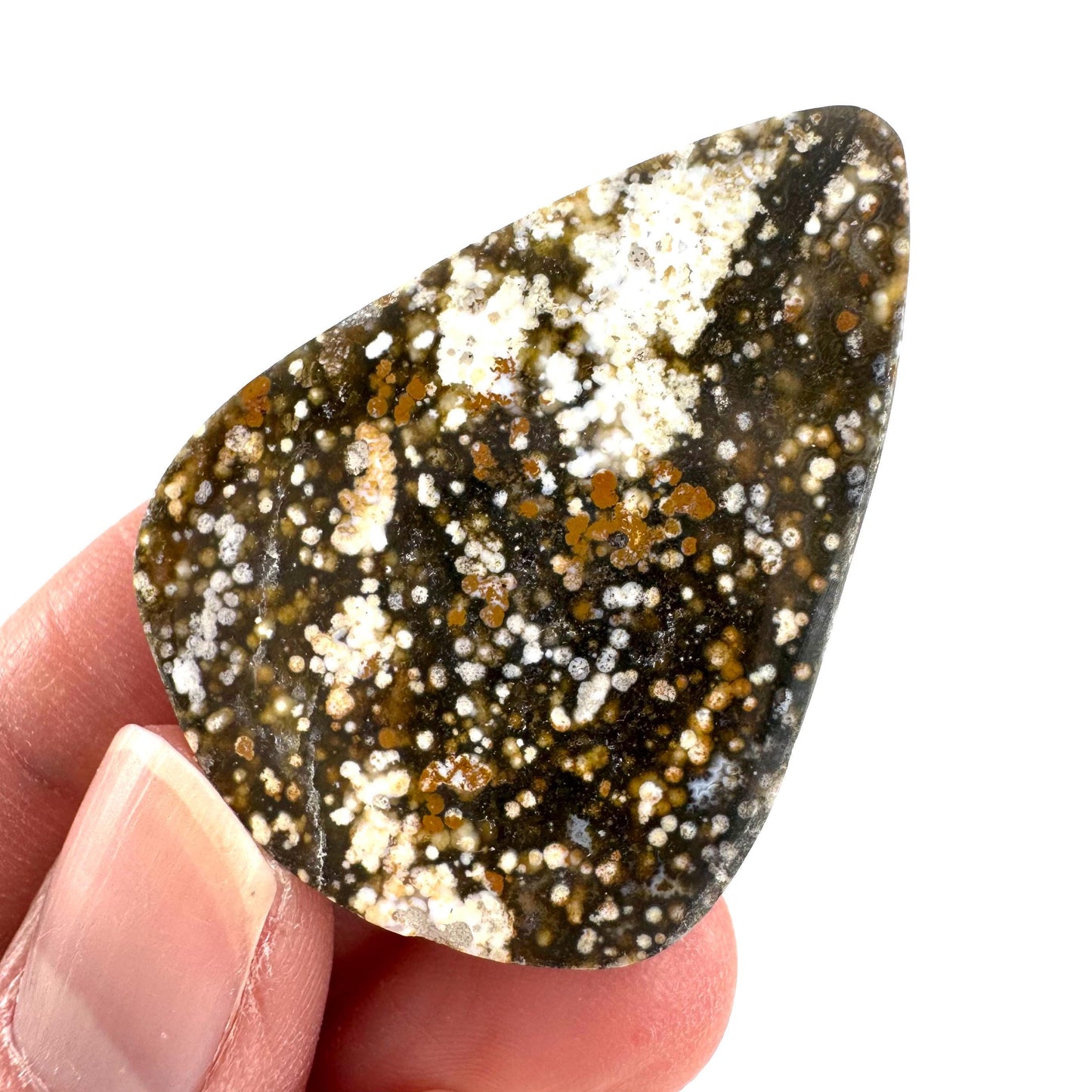 Orbicular Ocean Jasper Cabochon | Natural Gemstone