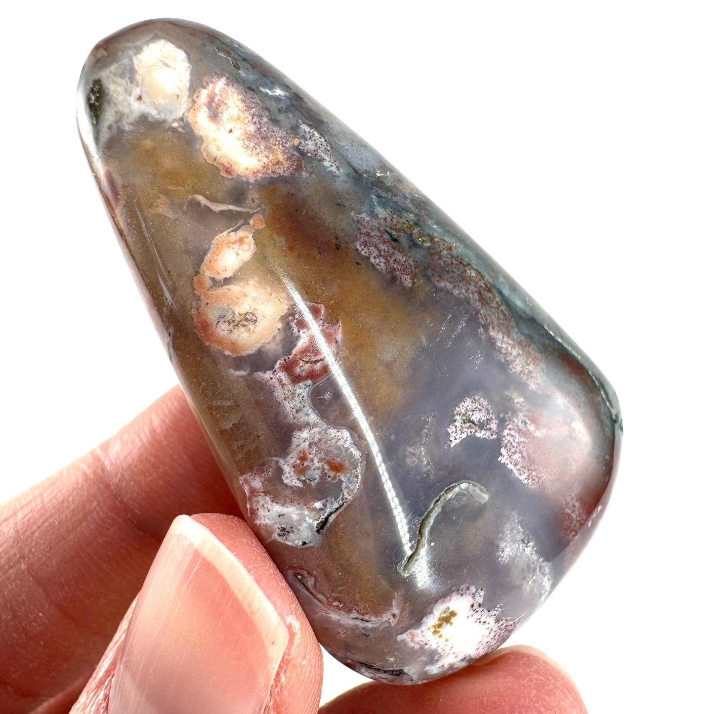 Orbicular Ocean Jasper Cabochon | Natural Gemstone