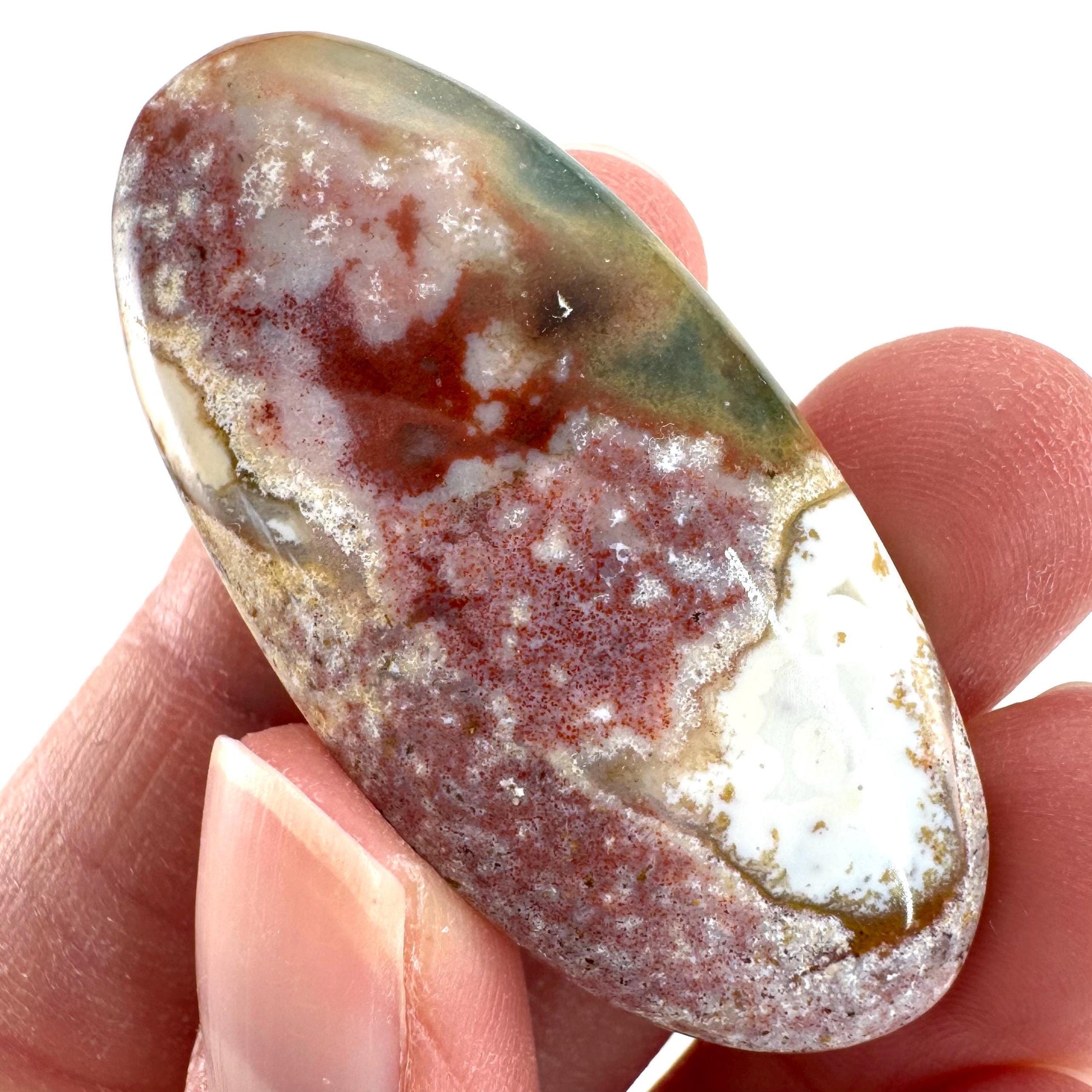 Orbicular Ocean Jasper Cabochon | Natural Gemstone