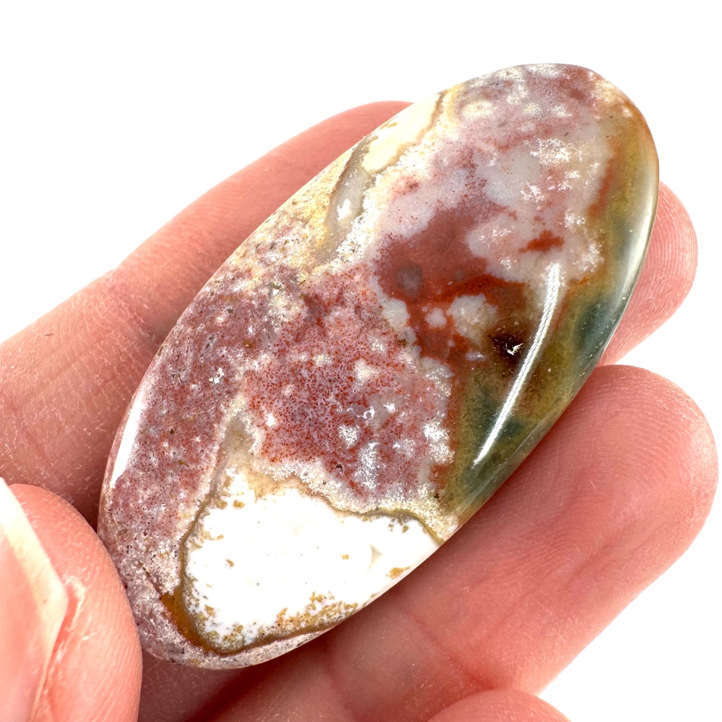 Orbicular Ocean Jasper Cabochon | Natural Gemstone