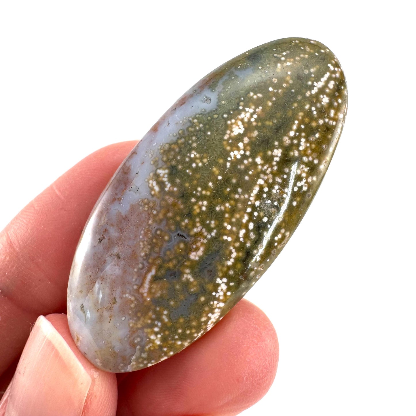 Orbicular Ocean Jasper Cabochon | Natural Gemstone