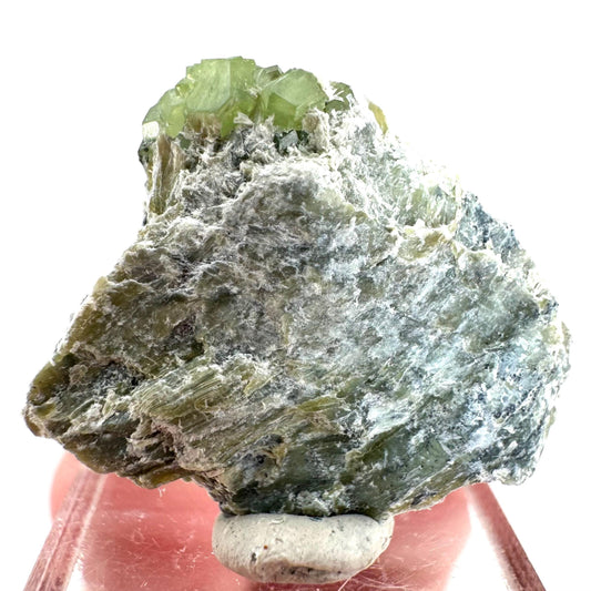 Demantoid Garnet on Matrix | raw green crystal, mineral specimen from Pakistan