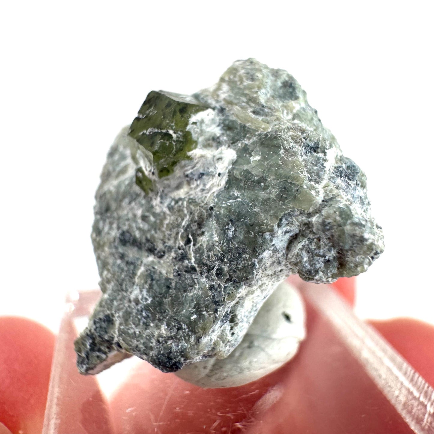 Demantoid Garnet on Matrix | raw green crystal, mineral specimen from Pakistan