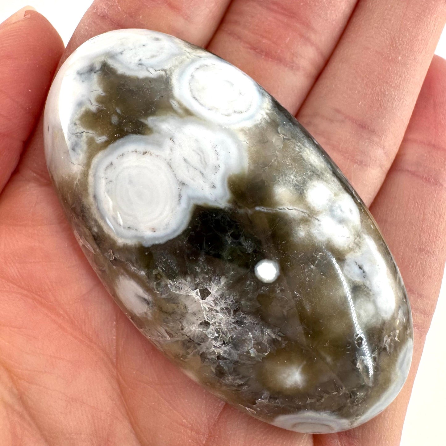 Orbicular Ocean Jasper Cabochon | Natural Gemstone