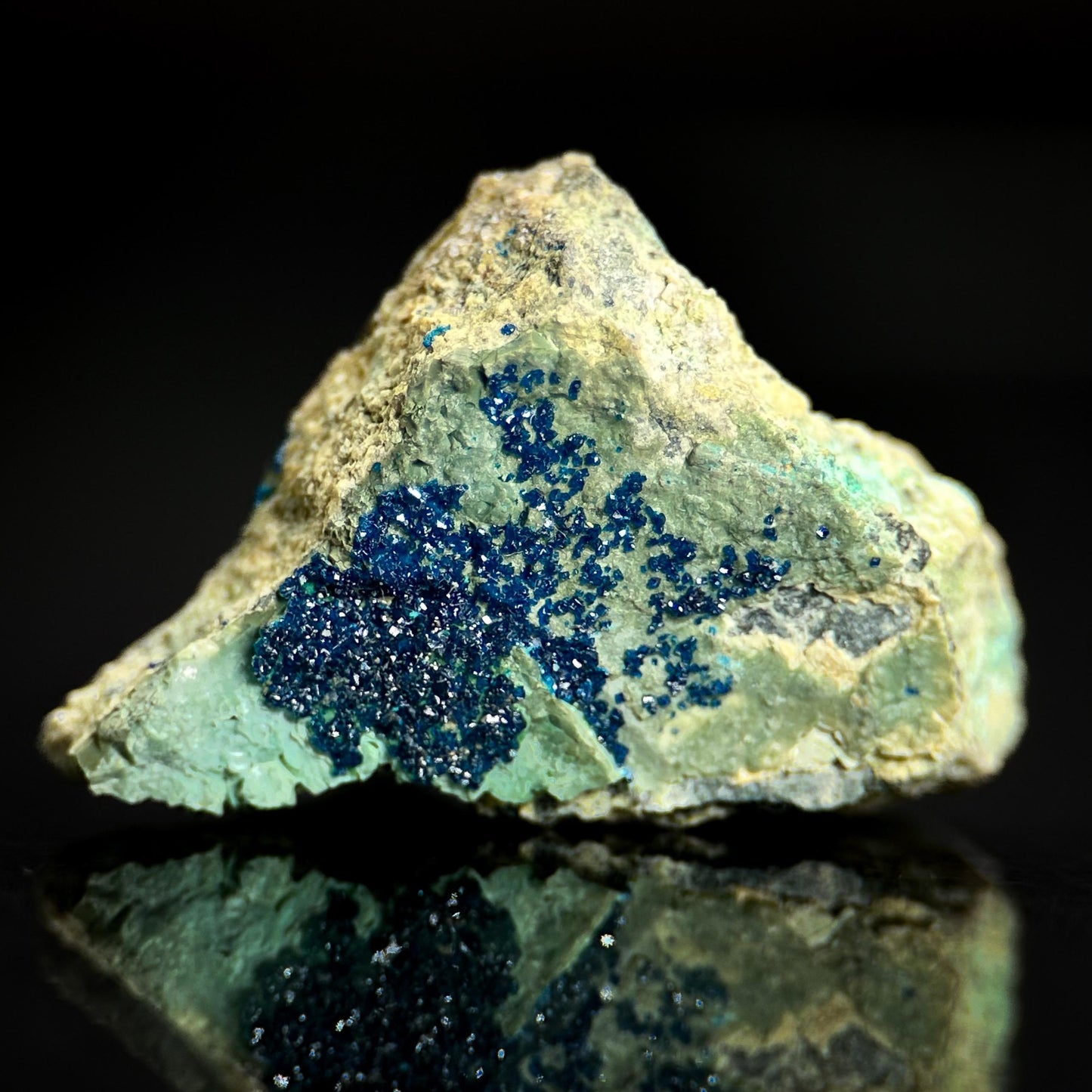 Cornetite (Nevada, USA) | Blue Crystal, Rare Mineral Specimen