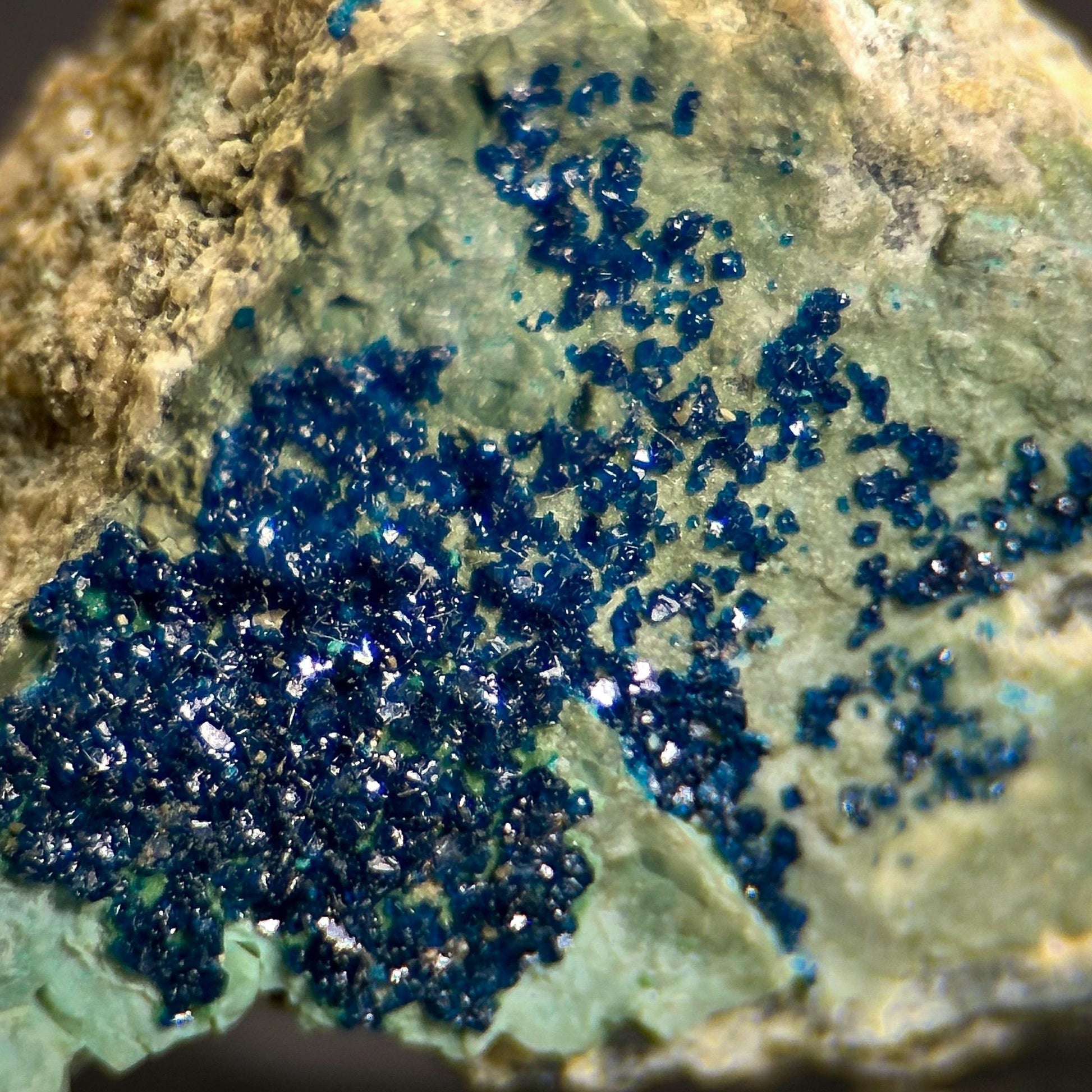 Cornetite (Nevada, USA) | Blue Crystal, Rare Mineral Specimen