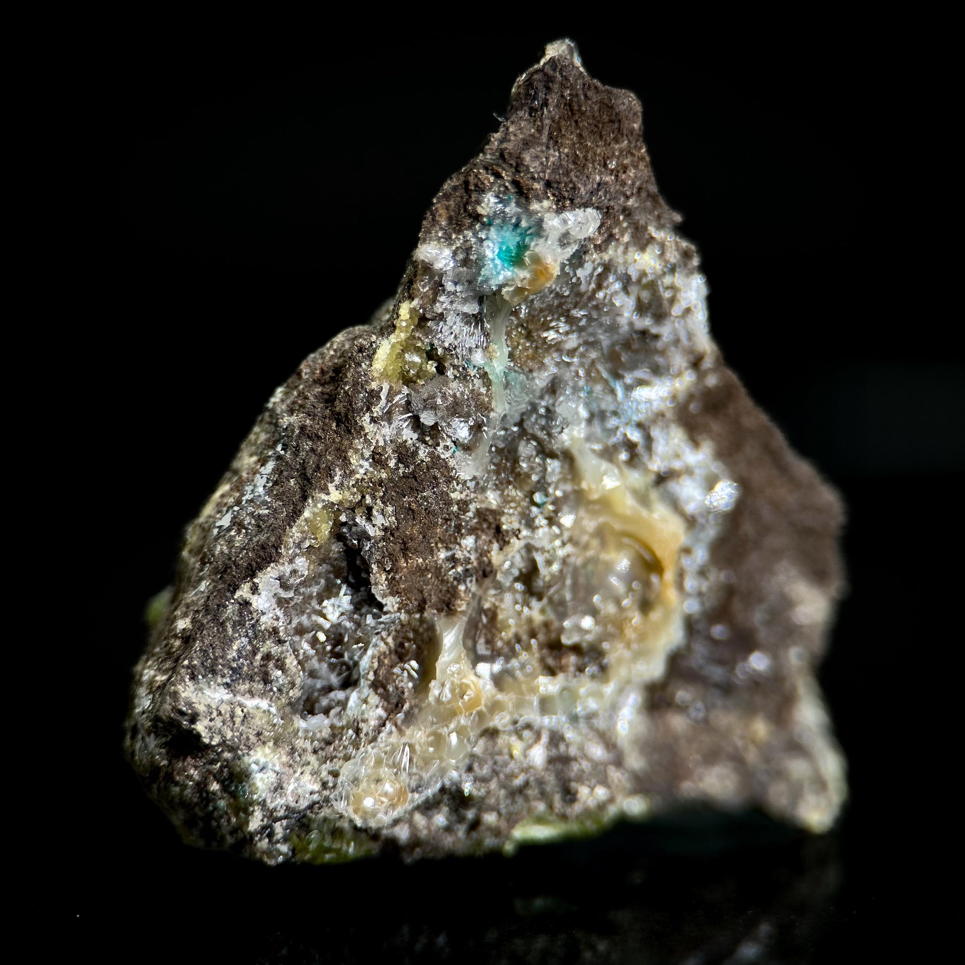 Cuprian Smithsonite | green crystal, rare mineral specimen from Tsumeb, Namibia