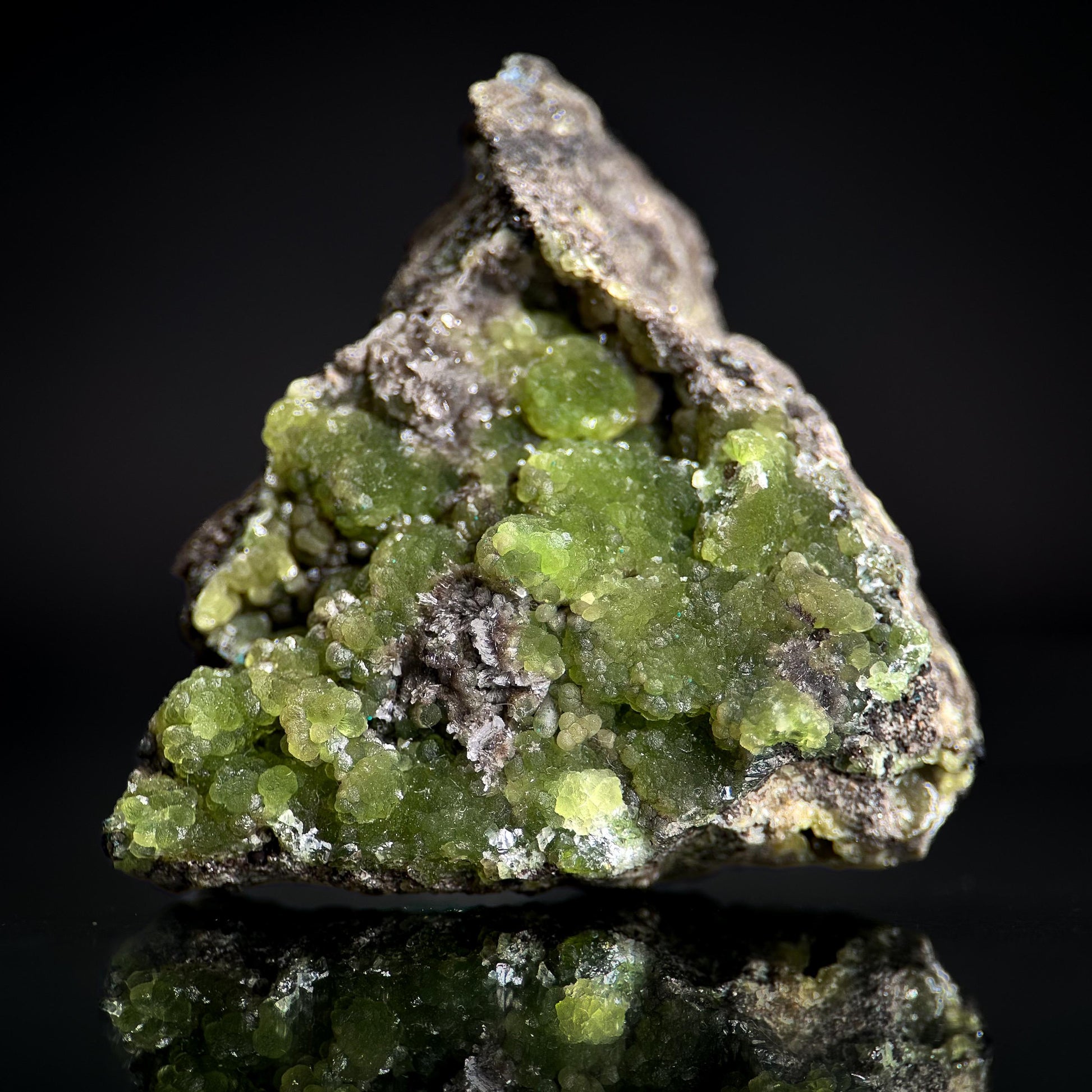 Cuprian Smithsonite | green crystal, rare mineral specimen from Tsumeb, Namibia