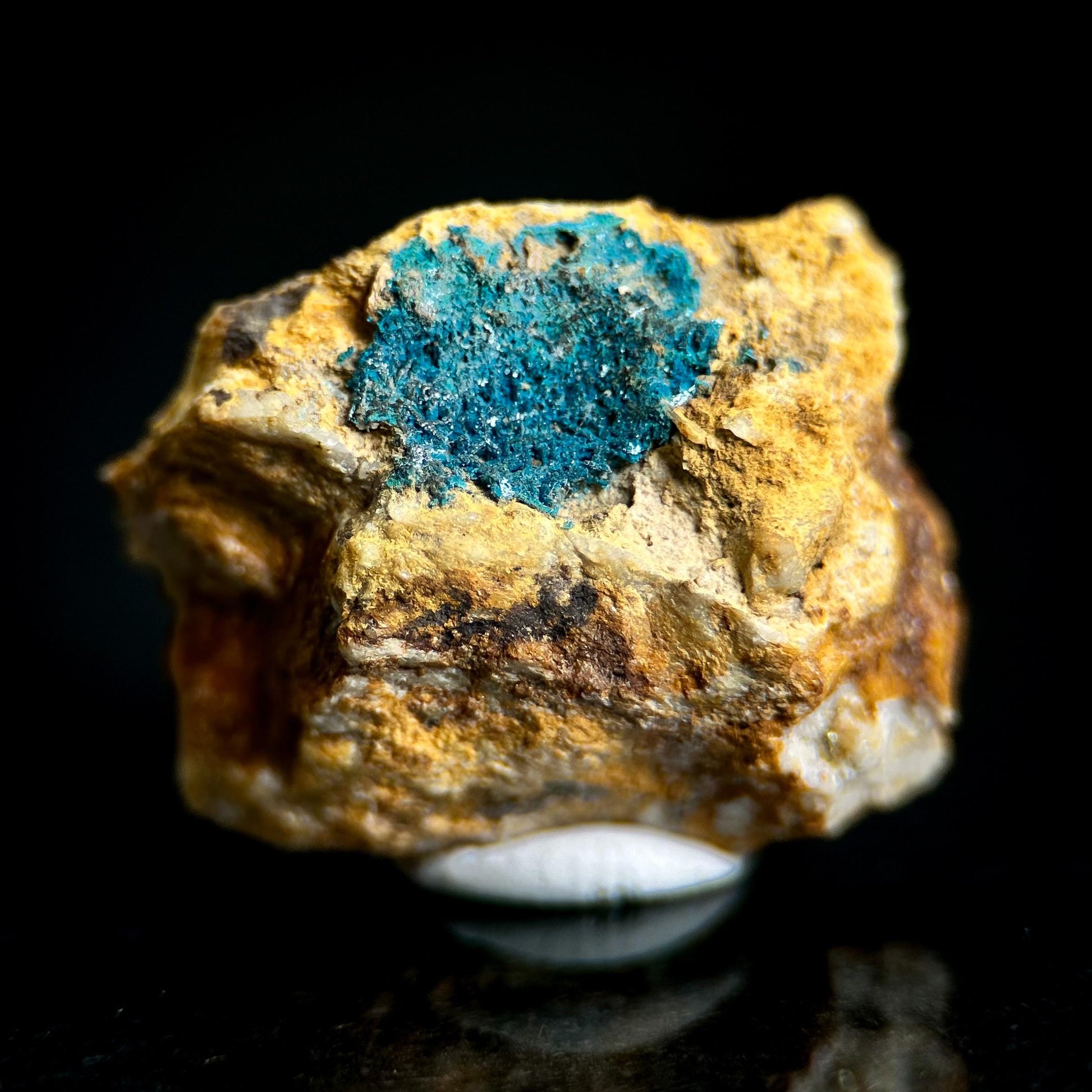 Langite on Matrix | blue crystal, rare mineral specimen from Ireland