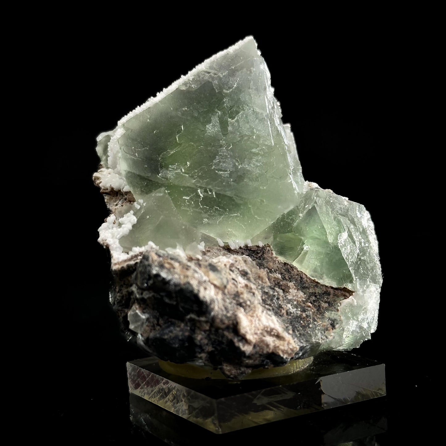 Fluorite | natural green crystal cluster, mineral specimen from China