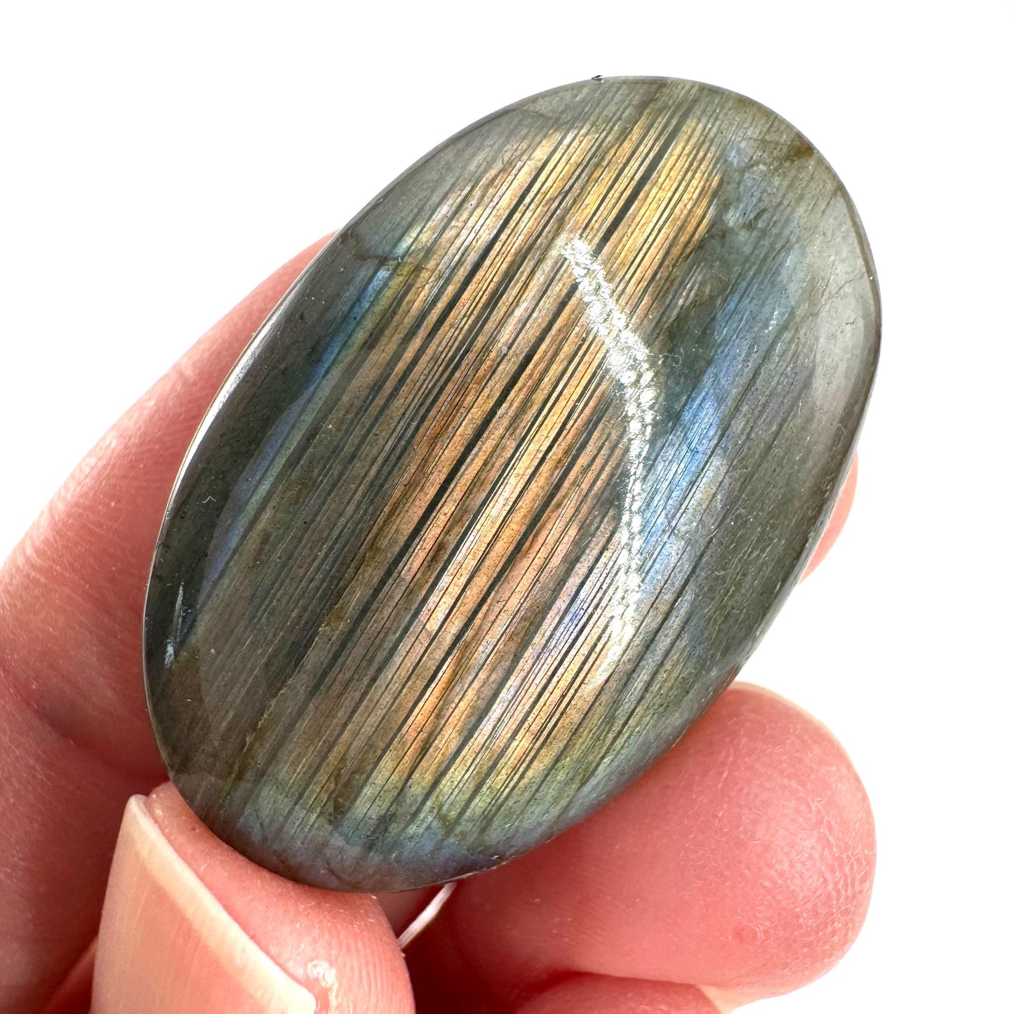 Labradorite Cabochon | Flashy Natural Gemstone