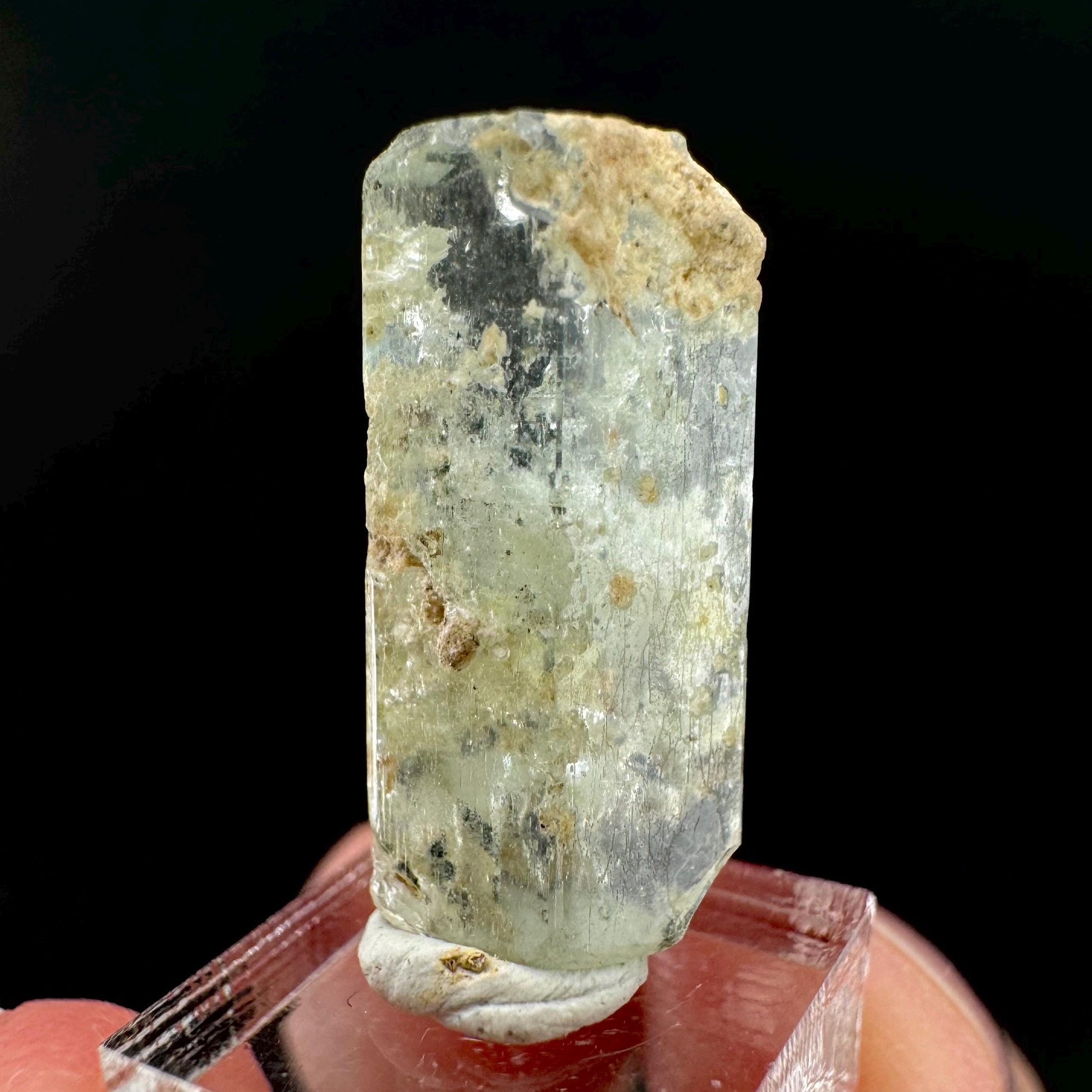 Aquamarine Crystal | natural blue beryl, mineral specimen from Namibia