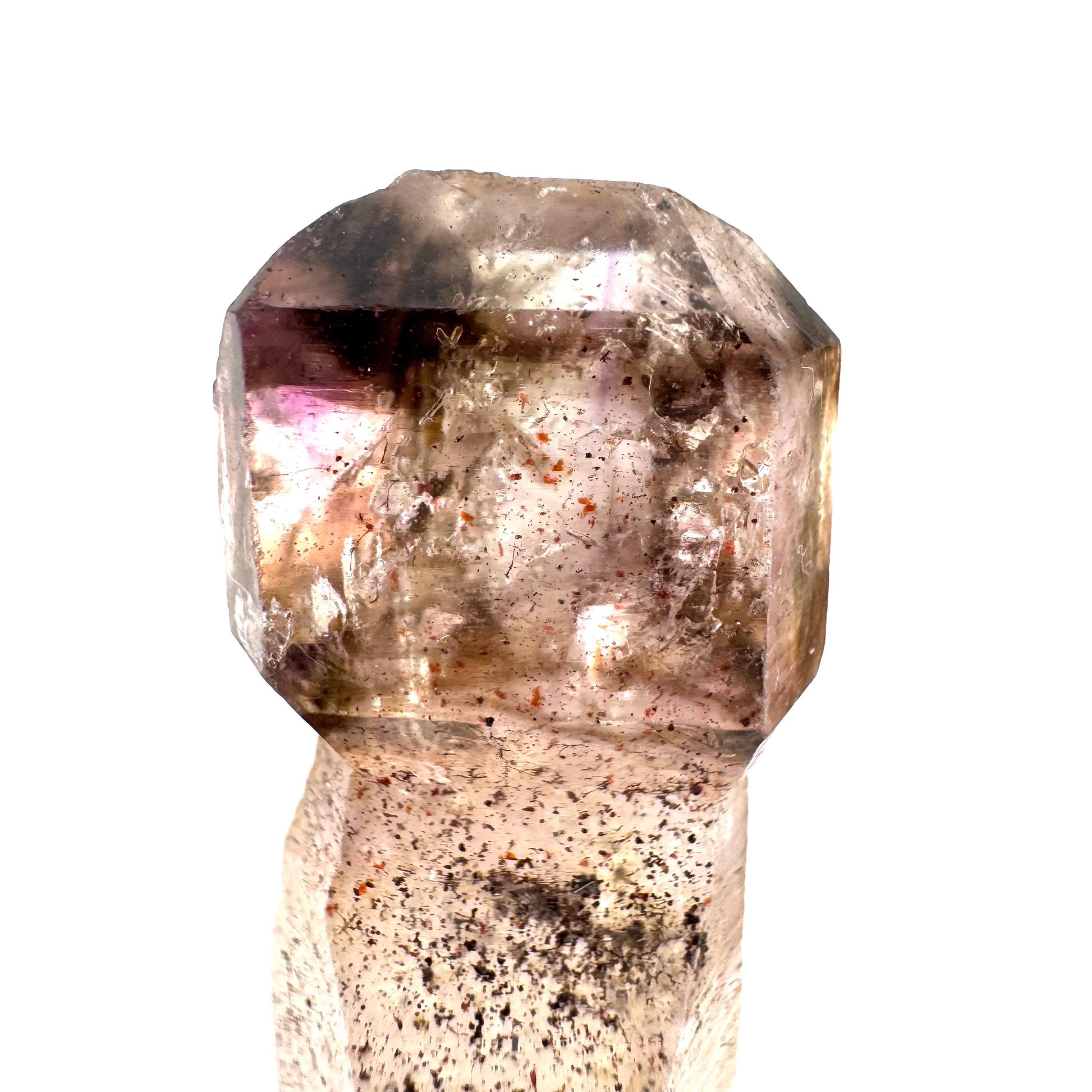 Amethyst Enhydro Scepter | Shangaan elestial crystal, mineral specimen from Zimbabwe