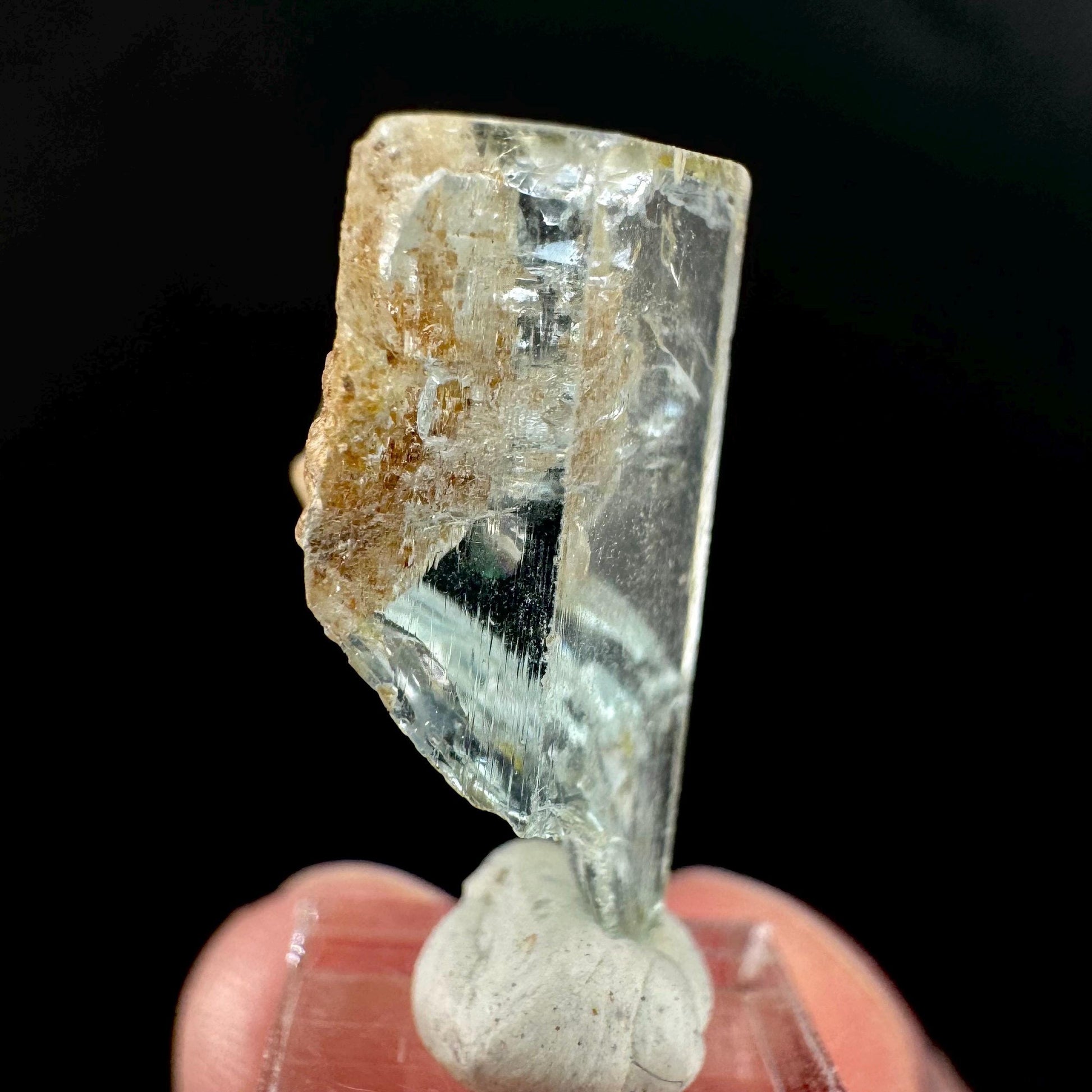 Aquamarine Crystal | natural blue beryl, mineral specimen from Namibia