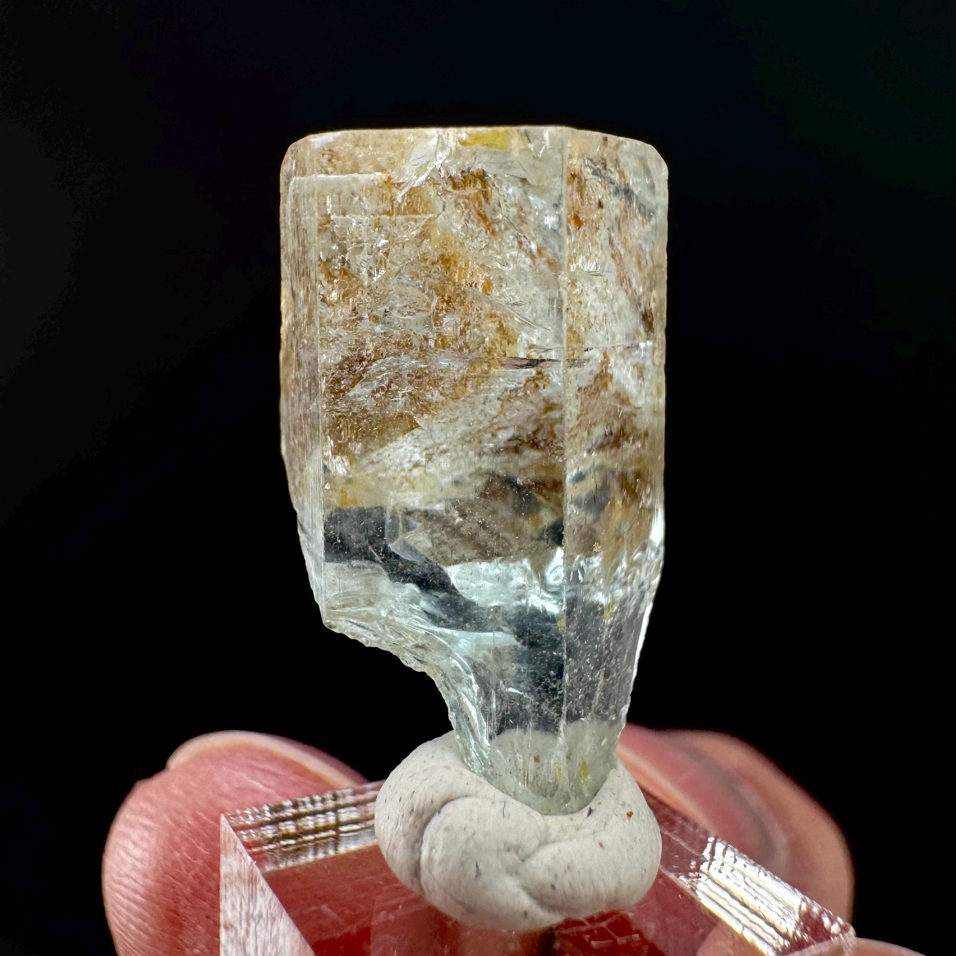 Aquamarine Crystal | natural blue beryl, mineral specimen from Namibia