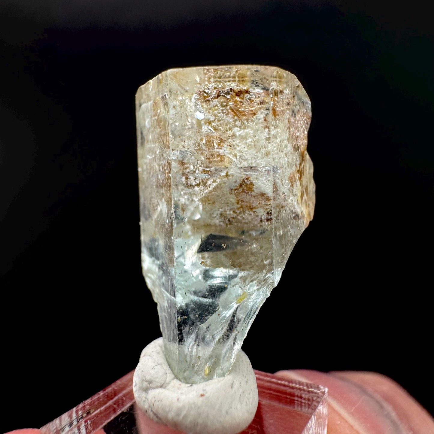 Aquamarine Crystal | natural blue beryl, mineral specimen from Namibia
