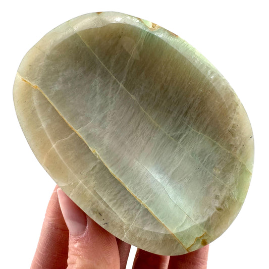 Garnierite Bowl | Polished Crystal Trinket Dish