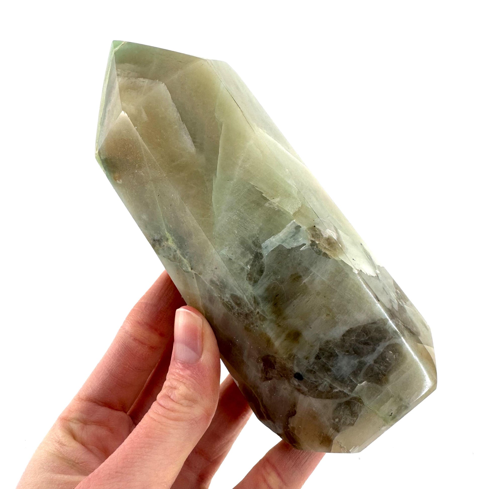 Garnierite Crystal Point | Polished Tower