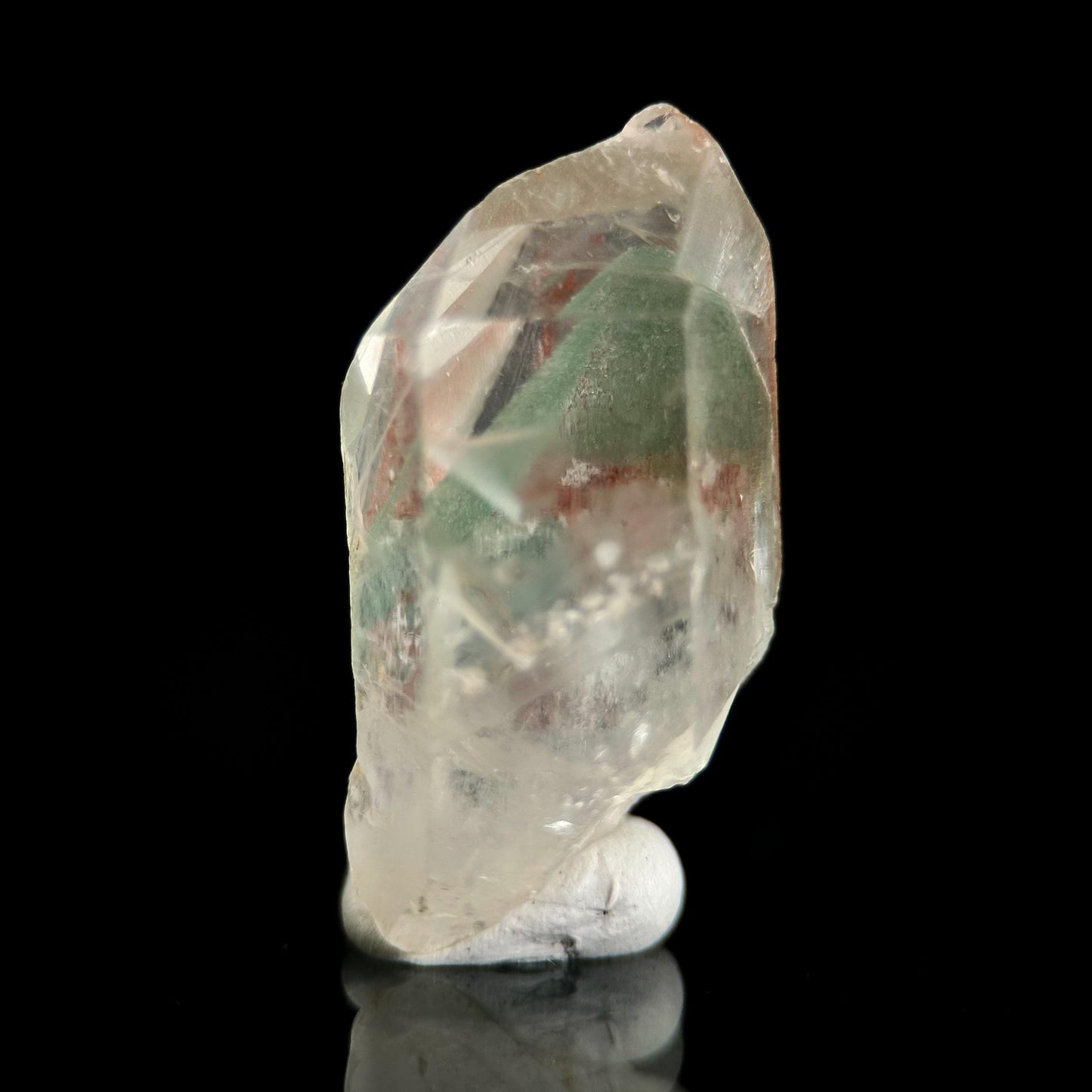 Phantom Chlorite Quartz | Green & Red Crystal, Mineral Specimen from Madagascar