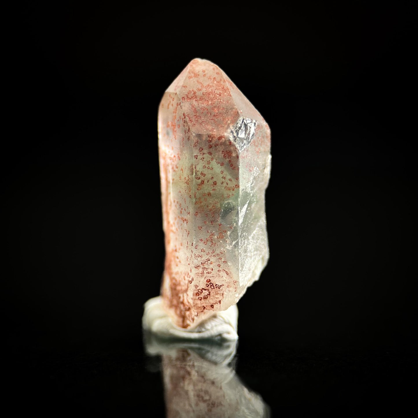 Phantom Chlorite Quartz | Green & Red Crystal, Mineral Specimen from Madagascar