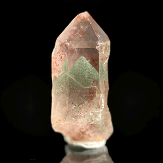 Phantom Chlorite Quartz | Green & Red Crystal, Mineral Specimen from Madagascar