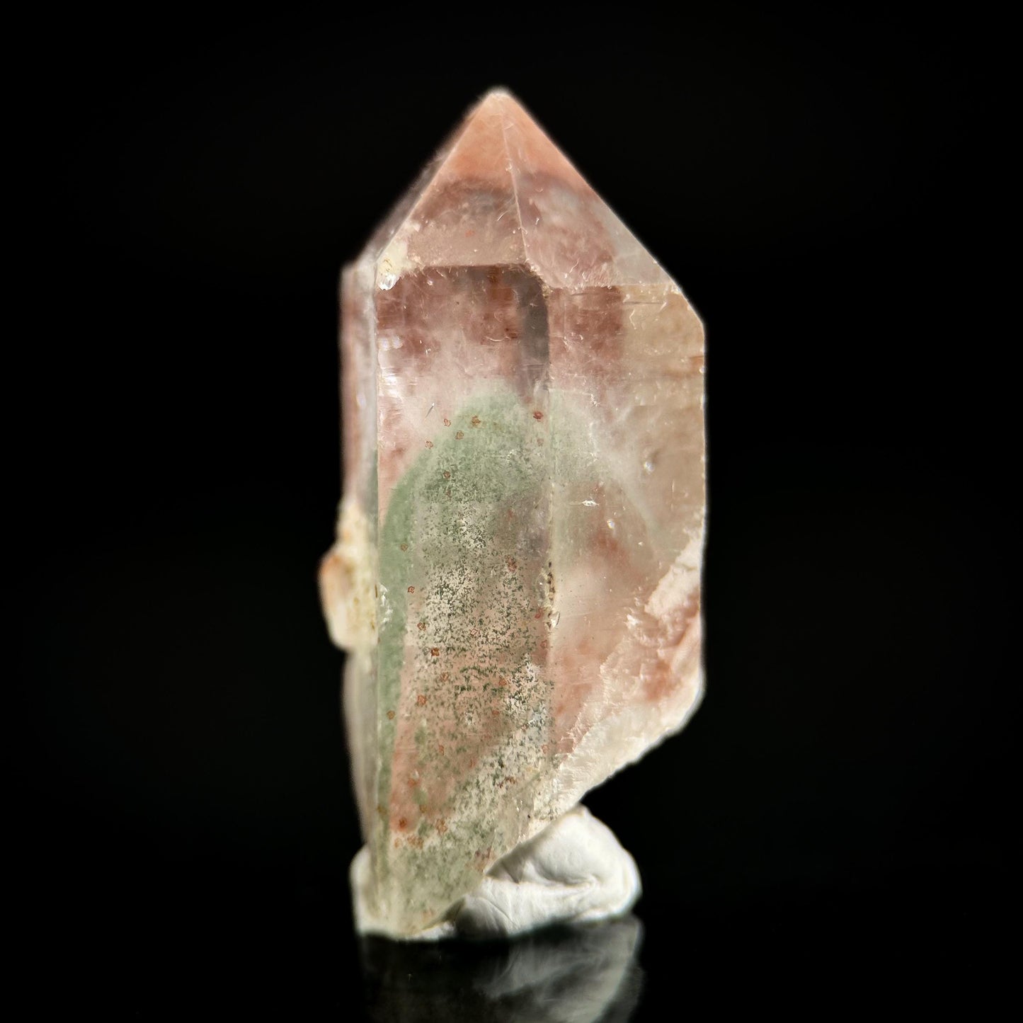Phantom Chlorite Quartz | Green & Red Crystal, Mineral Specimen from Madagascar