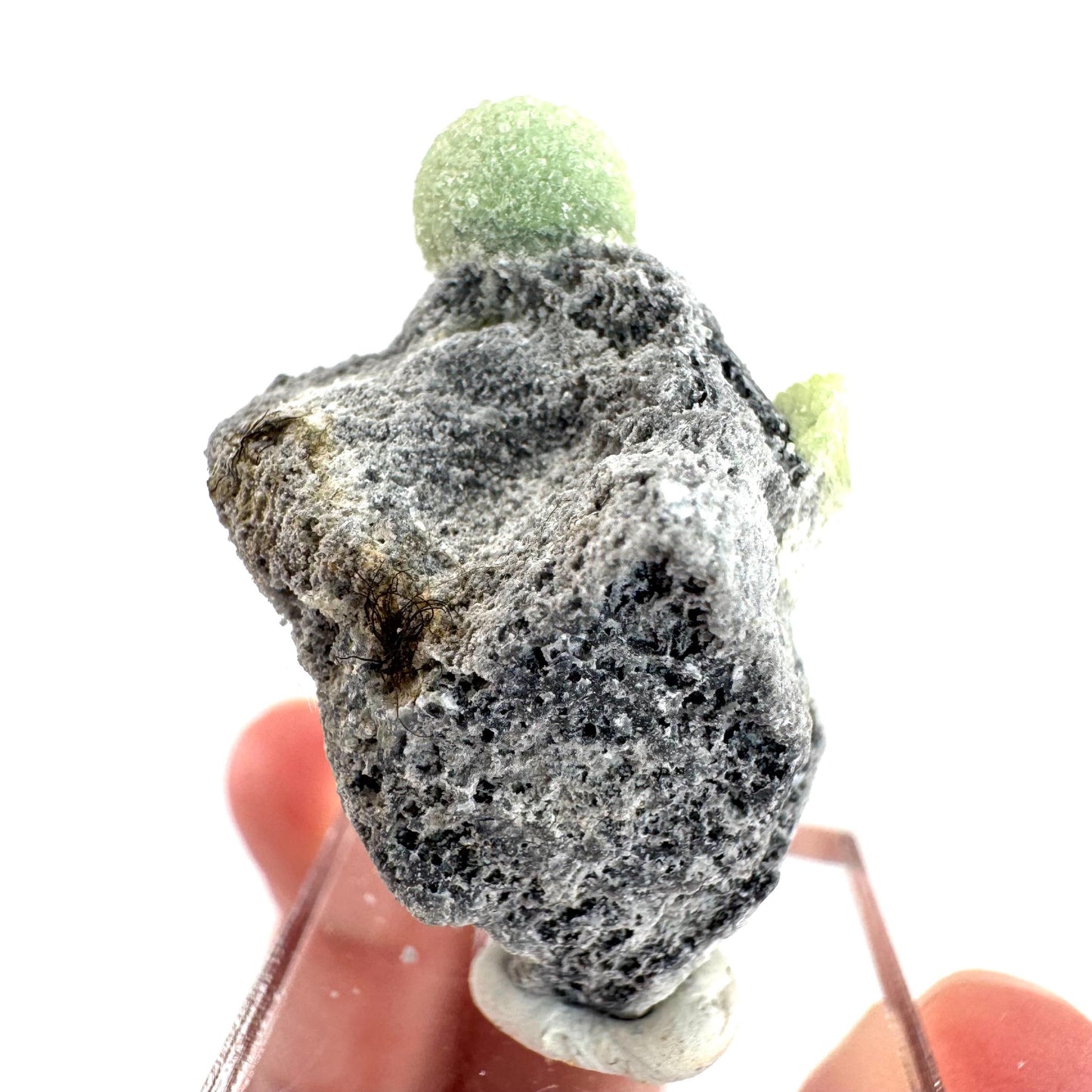 Wavellite (Arkansas, USA) | green crystal cluster, mineral specimen