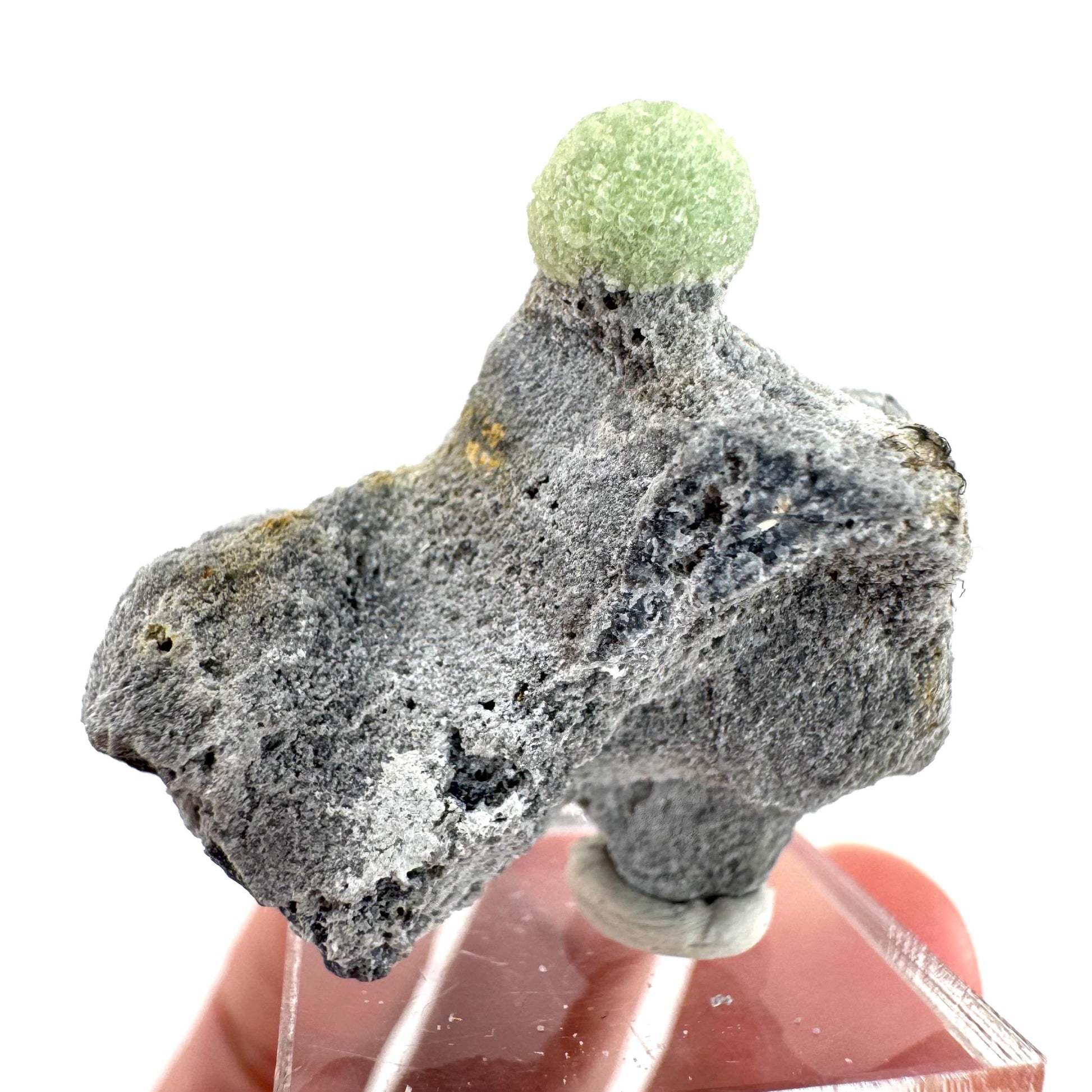Wavellite (Arkansas, USA) | green crystal cluster, mineral specimen