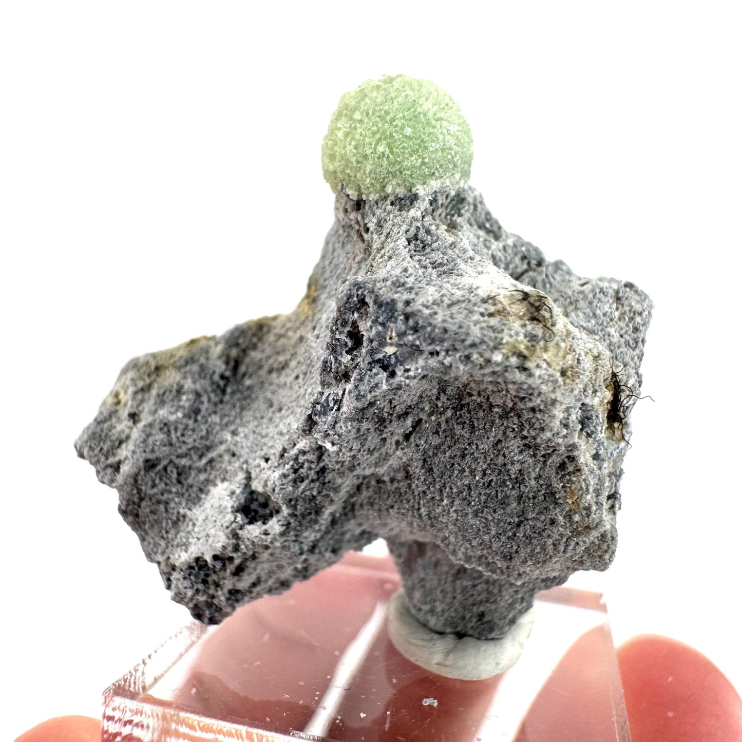 Wavellite (Arkansas, USA) | green crystal cluster, mineral specimen