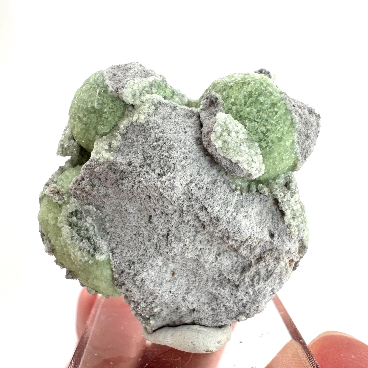 Wavellite (Arkansas, USA) | green crystal cluster, mineral specimen