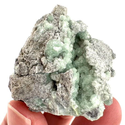 Wavellite (Arkansas, USA) | green crystal cluster, mineral specimen