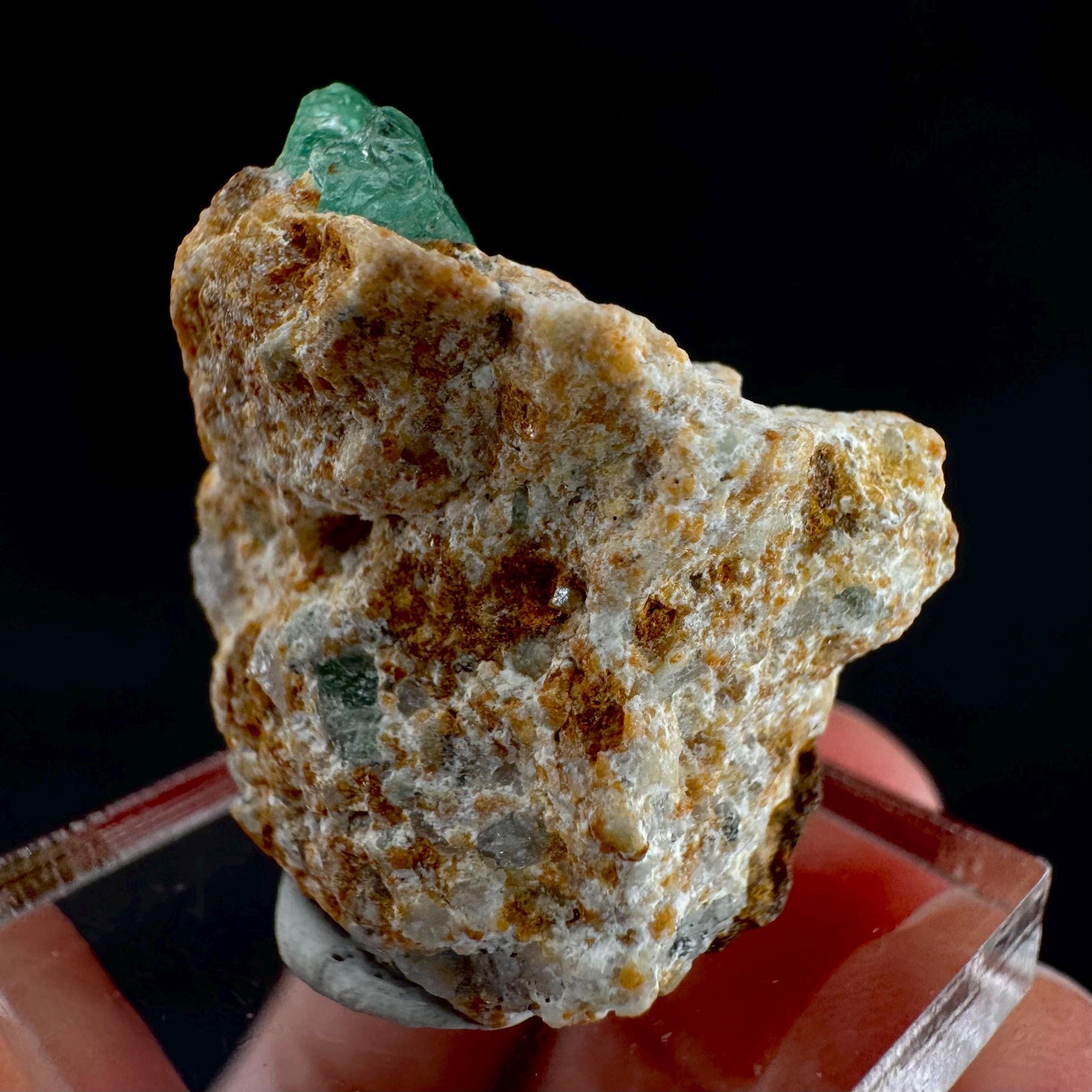 Emerald on Matrix | natural green crystal cluster, raw mineral specimen from Pakistan