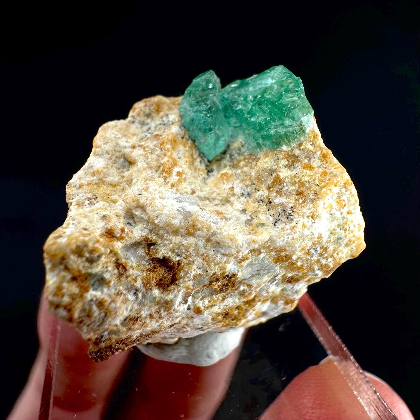 Emerald on Matrix | natural green crystal cluster, raw mineral specimen from Pakistan