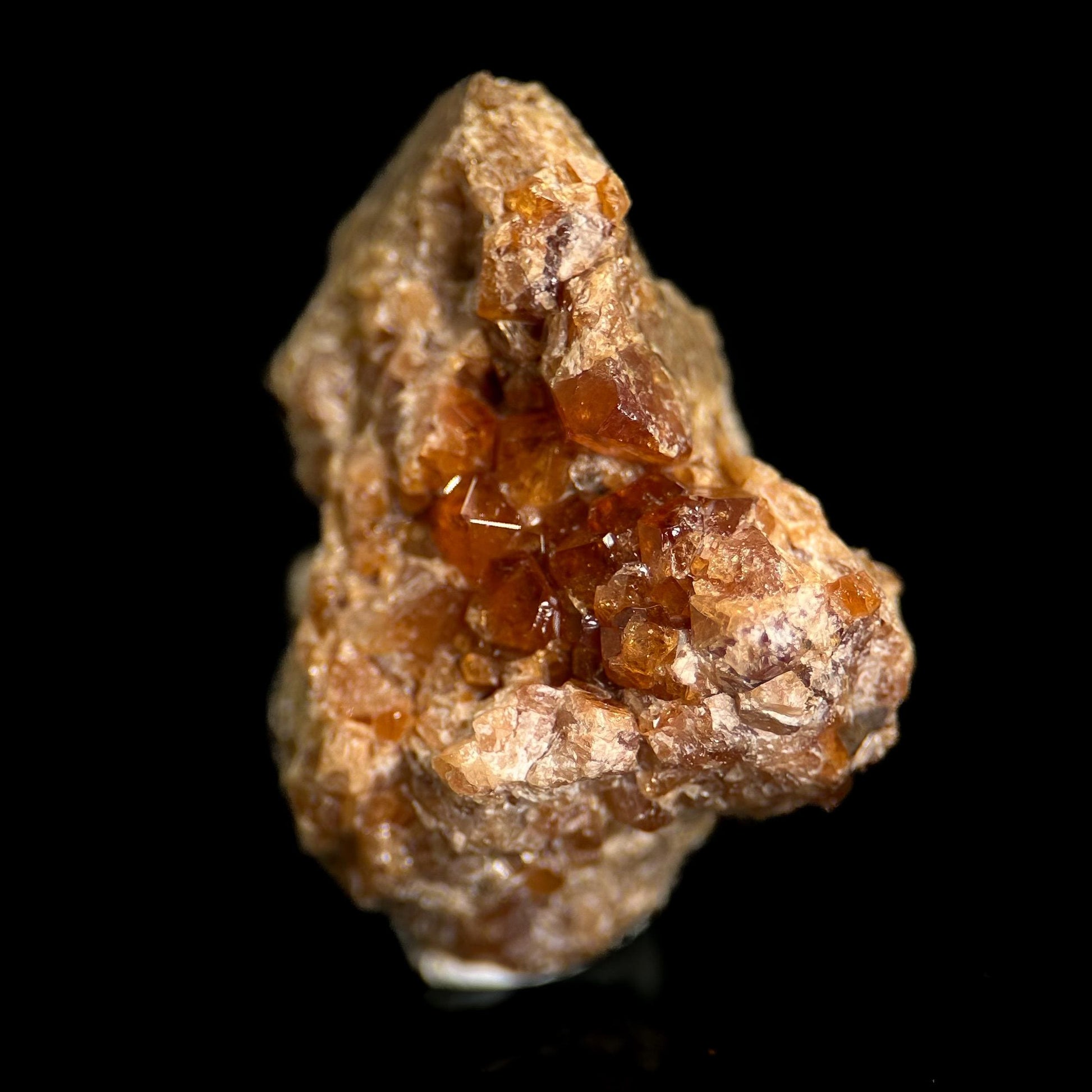 Hessonite Garnet (Conneticut, USA) | orange garnet crystal, mineral specimen