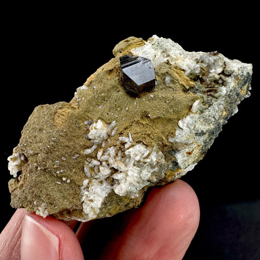 Anatase on Matrix | Metallic Crystal, Rare Mineral Specimen