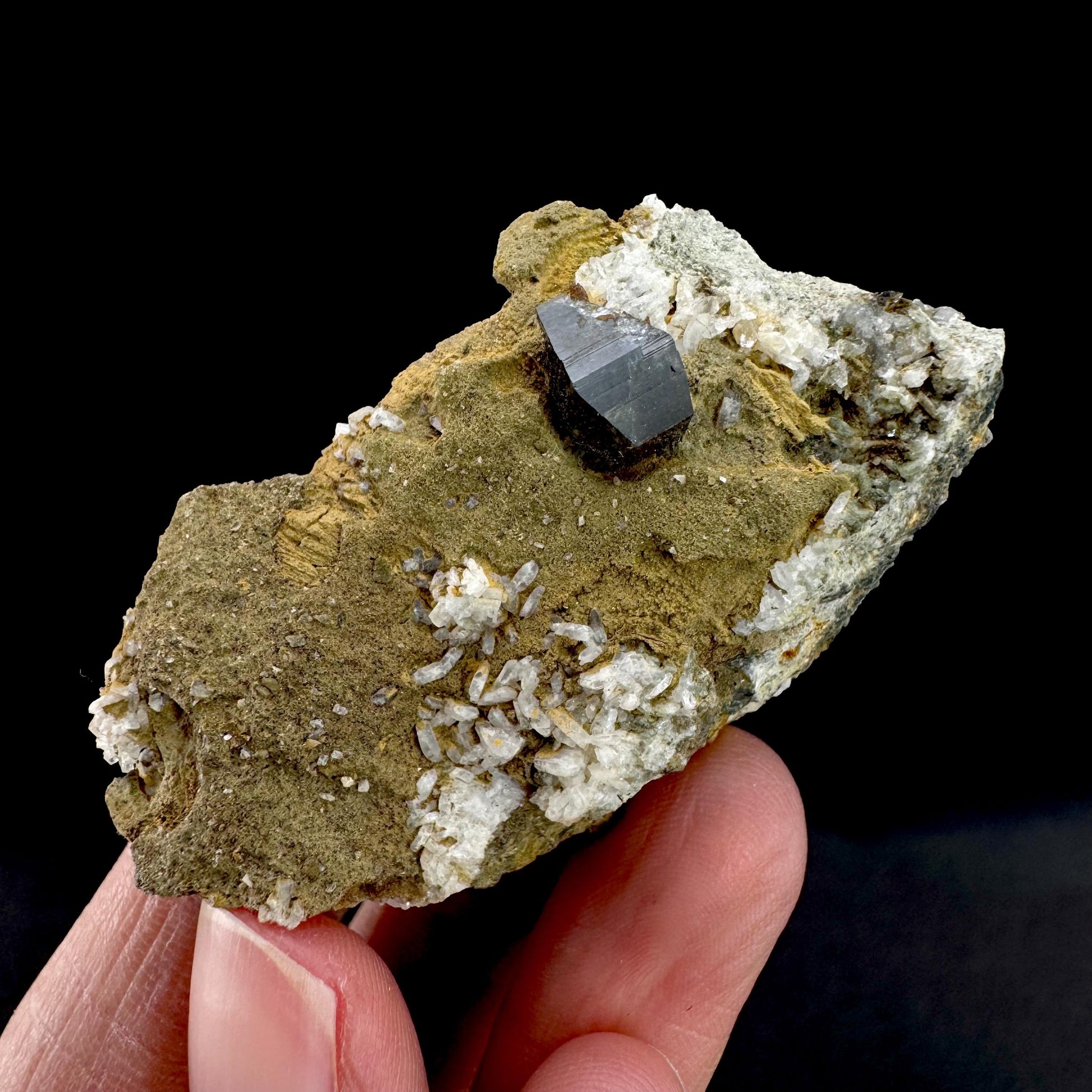 Anatase on Matrix | Metallic Crystal, Rare Mineral Specimen