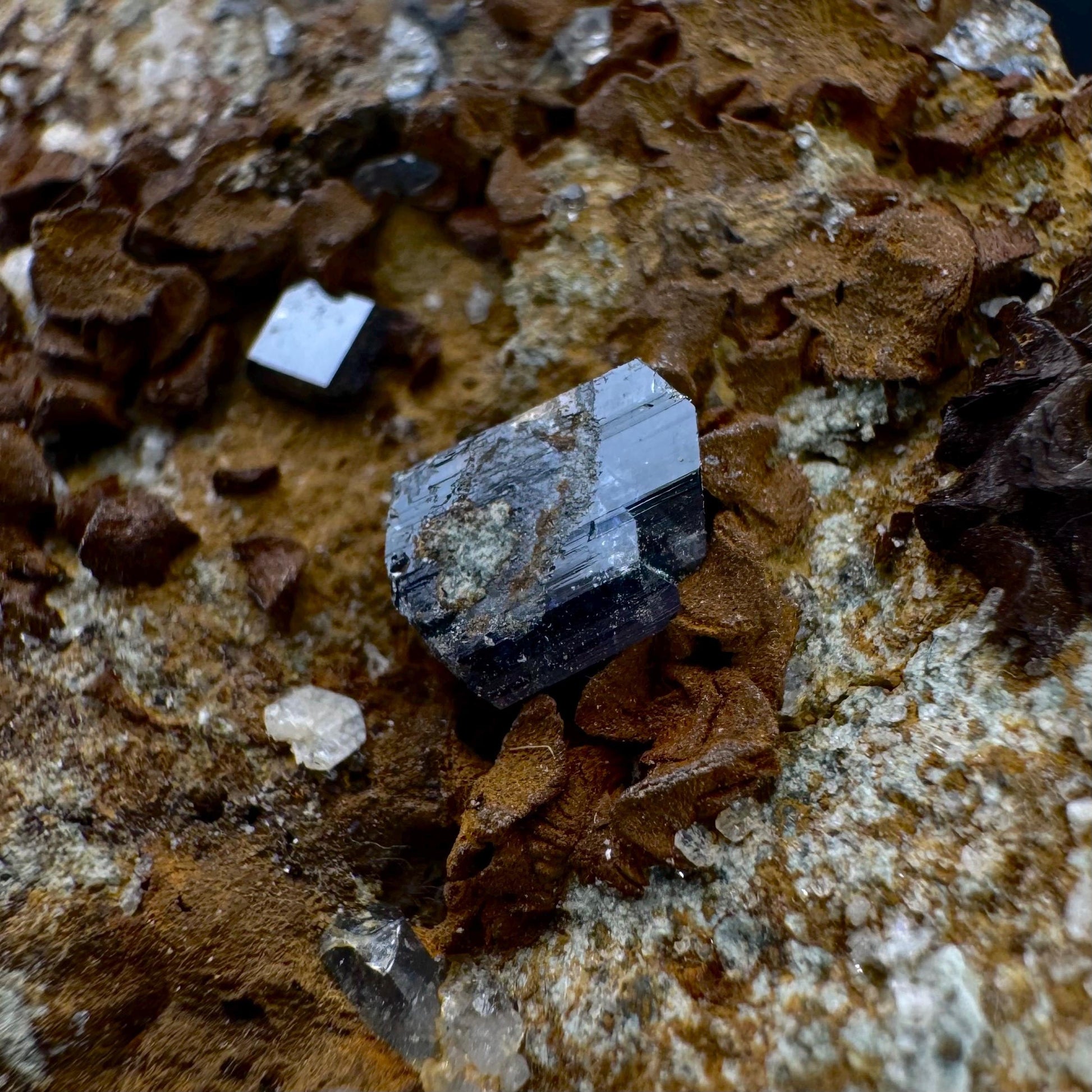 Anatase on Matrix | Metallic Crystal, Rare Mineral Specimen