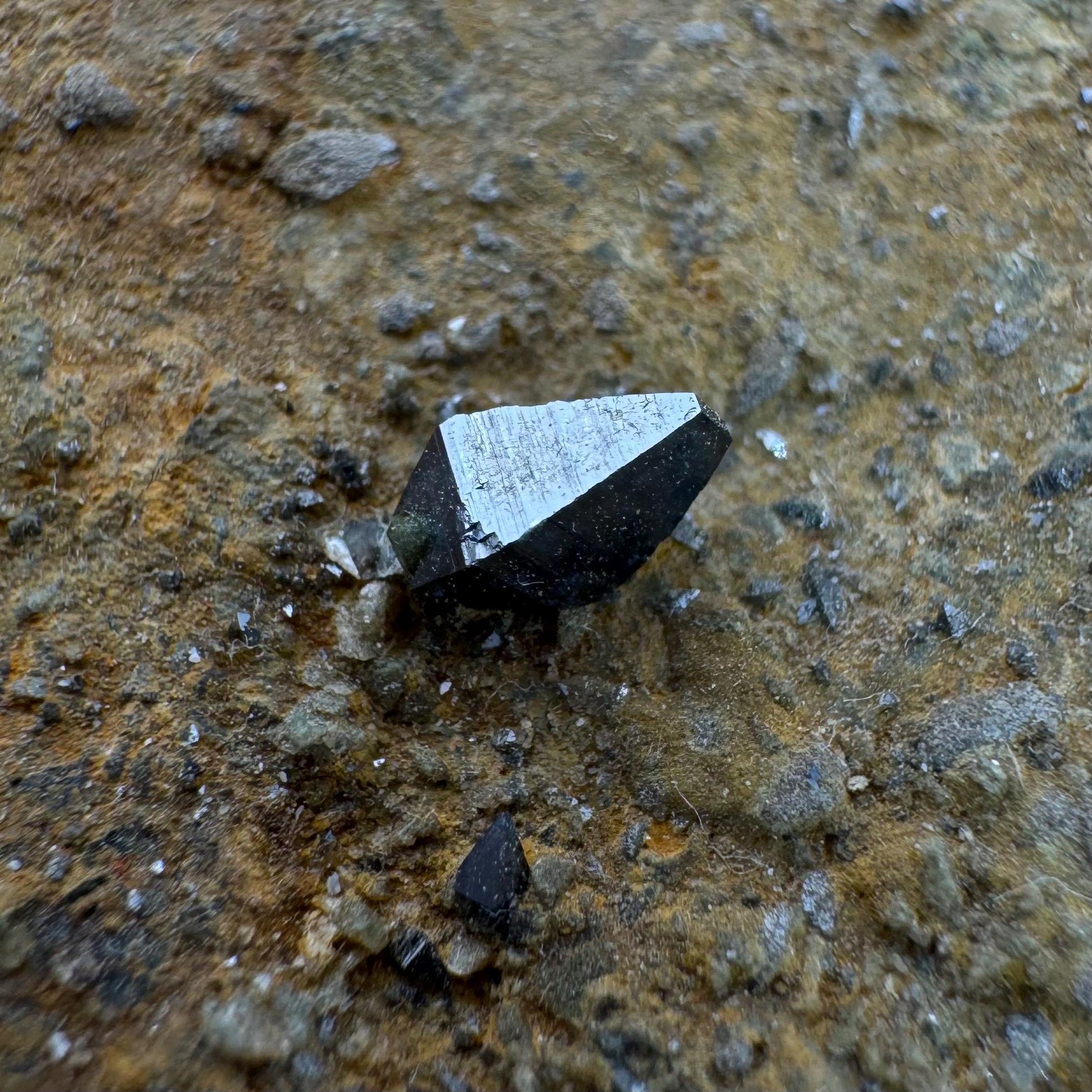 Anatase on Matrix | Metallic Crystal, Rare Mineral Specimen