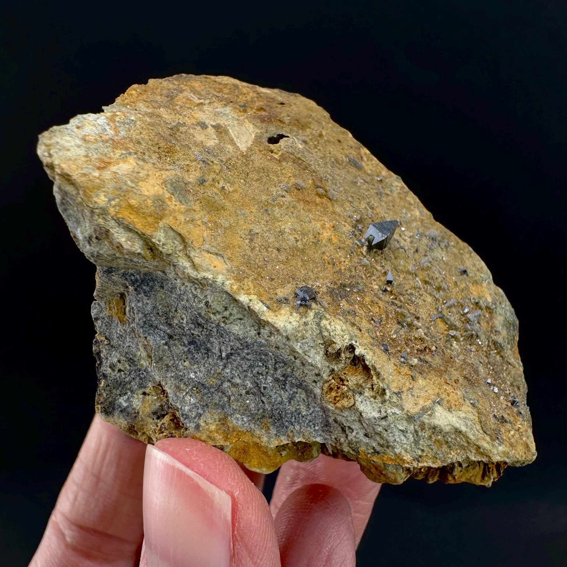 Anatase on Matrix | Metallic Crystal, Rare Mineral Specimen