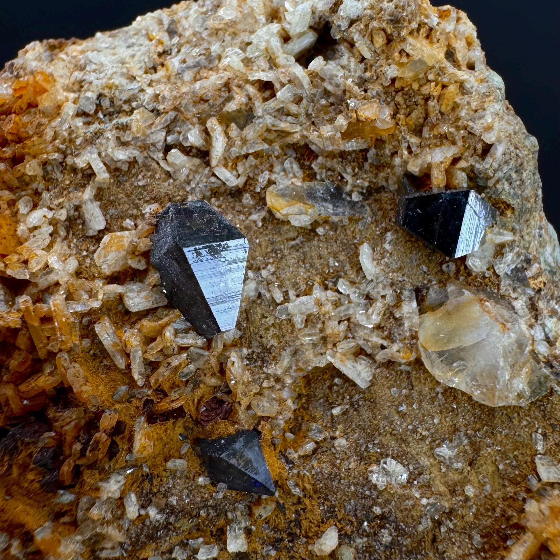 Anatase on Matrix | Metallic Crystal, Rare Mineral Specimen