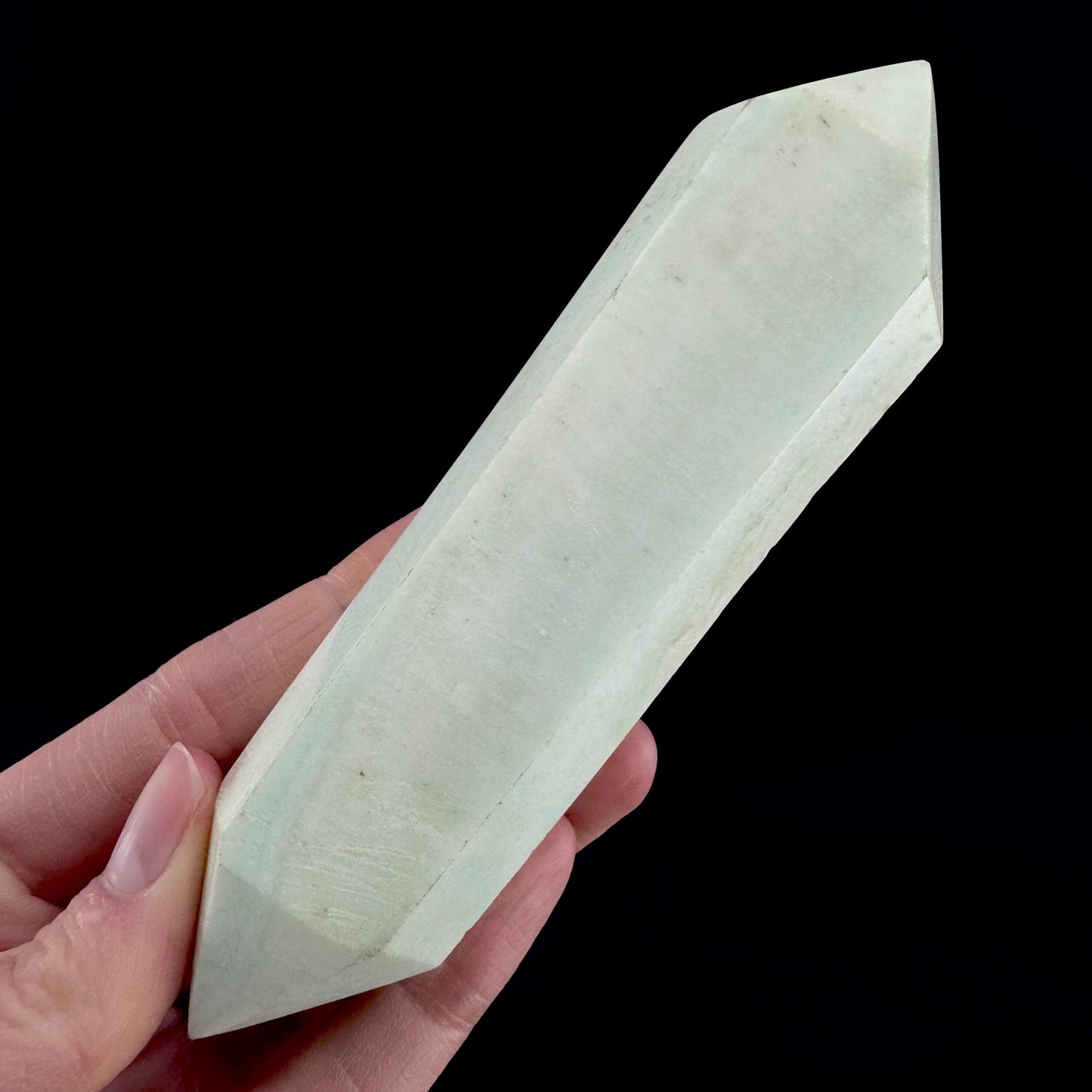 Smithsonite Crystal Point | Polished Blue Tower