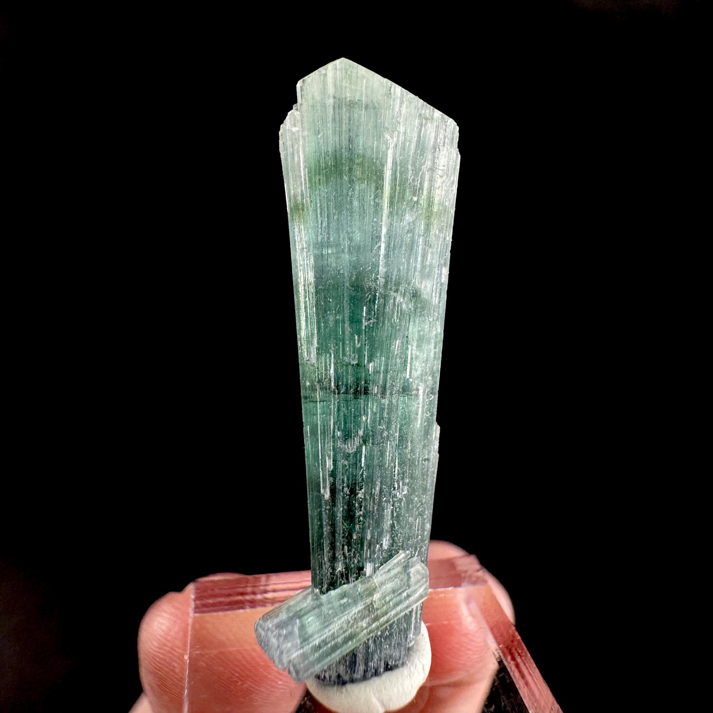 Indicolite Tourmaline Crystal | Natural Blue-Green Mineral Specimen from Pakistan