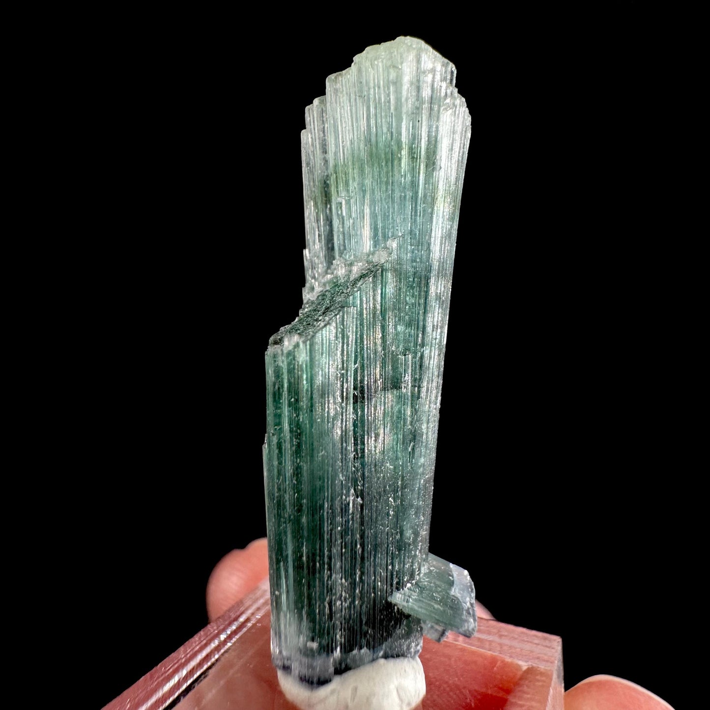 Indicolite Tourmaline Crystal | Natural Blue-Green Mineral Specimen from Pakistan