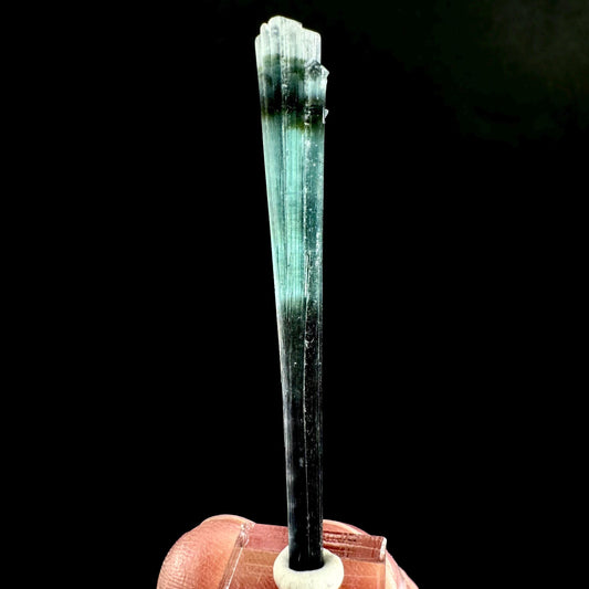 Indicolite Tourmaline Crystal | Natural Blue-Green Mineral Specimen from Pakistan