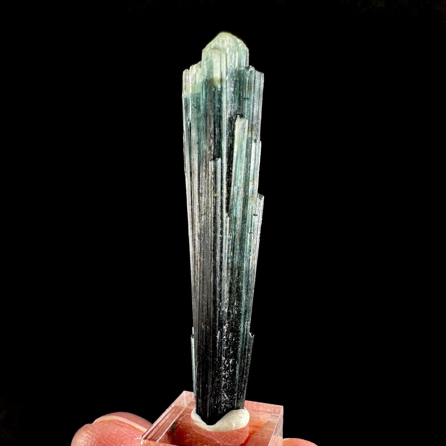 Indicolite Tourmaline Crystal | Natural Blue-Green Mineral Specimen from Pakistan