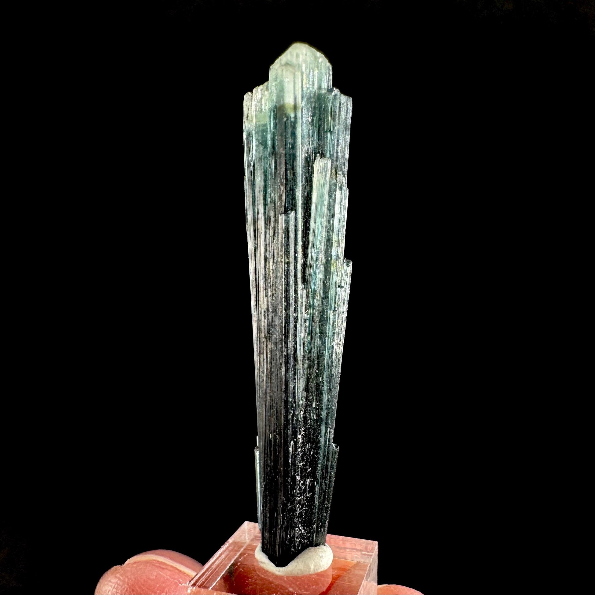 Indicolite Tourmaline Crystal | Natural Blue-Green Mineral Specimen from Pakistan
