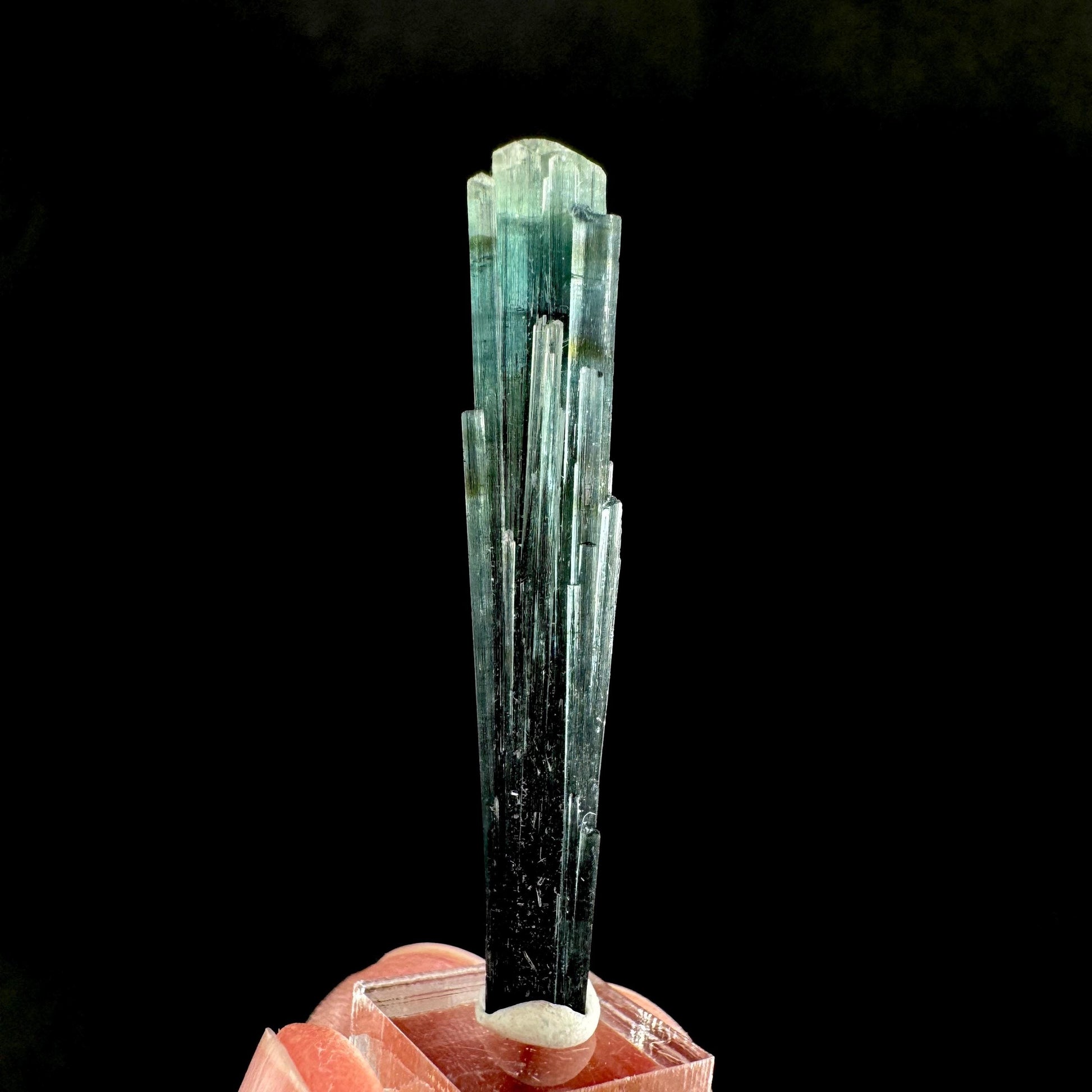Indicolite Tourmaline Crystal | Natural Blue-Green Mineral Specimen from Pakistan