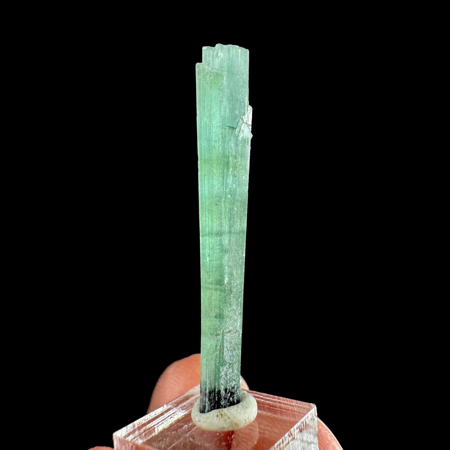 Indicolite Tourmaline Crystal | Natural Blue-Green Mineral Specimen from Pakistan